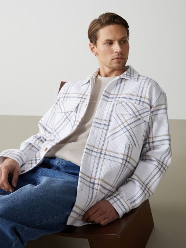 کت پیراهن مردانه ال سی وایکیکی اورجینال |  LCW Vision