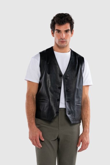 جلیقه مردانه تامر تانجا | 1042 Y01 ERK DERI YELEK SK24/25 Tamer Tanca