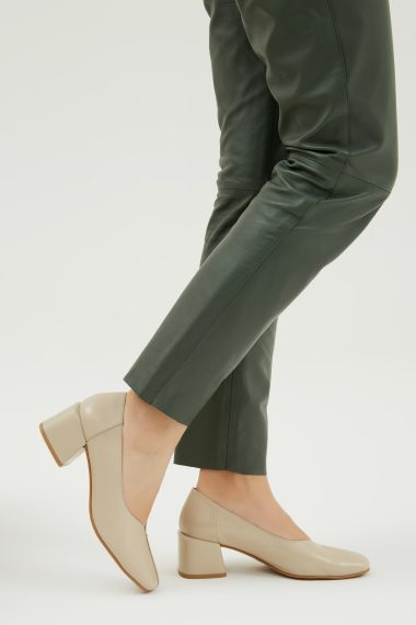 کفش کلاسیک پاشنه بلند زنانه تامر تانجا | 33 2441289-1 BN AYK Y23 Tamer Tanca