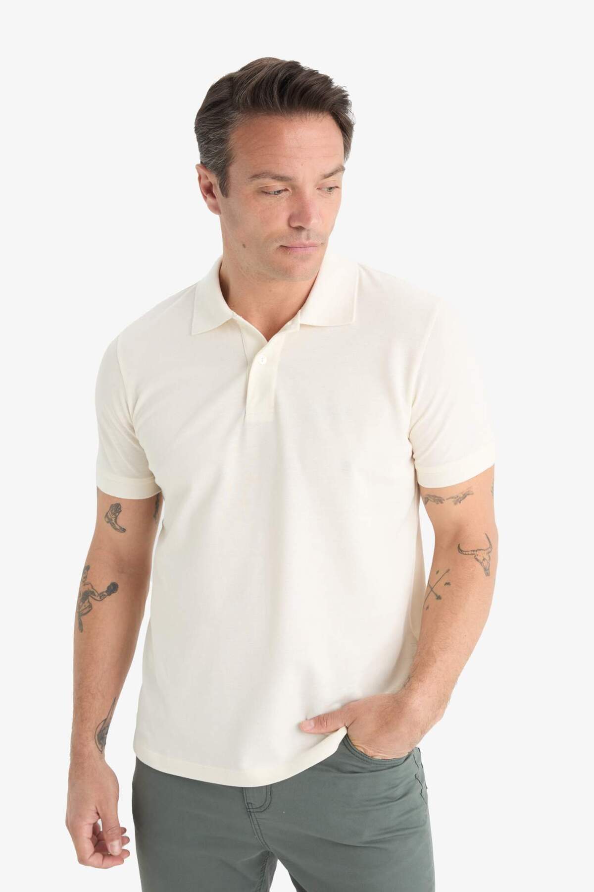 تیشرت یقه پلو مردانه 818214922